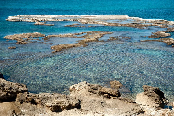 Vue Sur Mer Méditerranée Césarée Israël — Photo