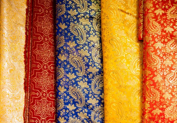 Set Oriental Fabrics — Stock Photo, Image