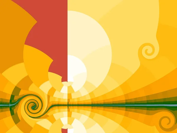 Yellow background with stylized sun — Stock Photo, Image