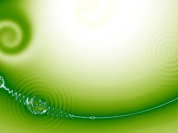 Зеленый фон со спиралью — стоковое фото