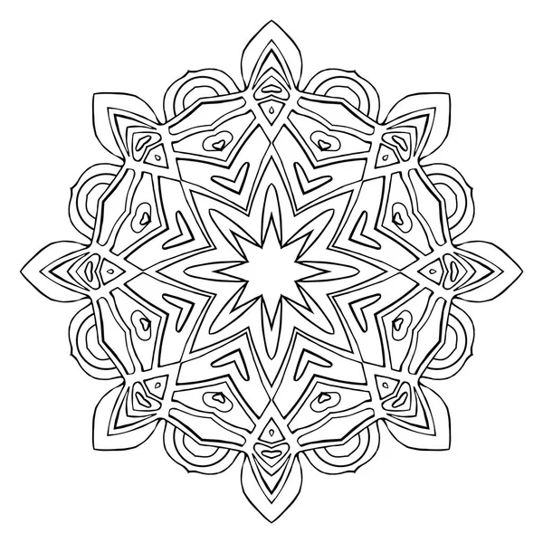 Mandala Flor. Elementos decorativos vintage. — Vetor de Stock