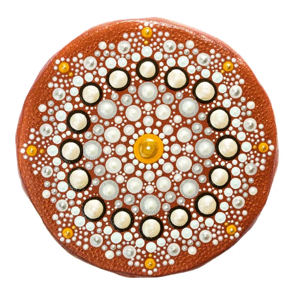 Mandala. Pintura à vista. Dot Art — Fotografia de Stock