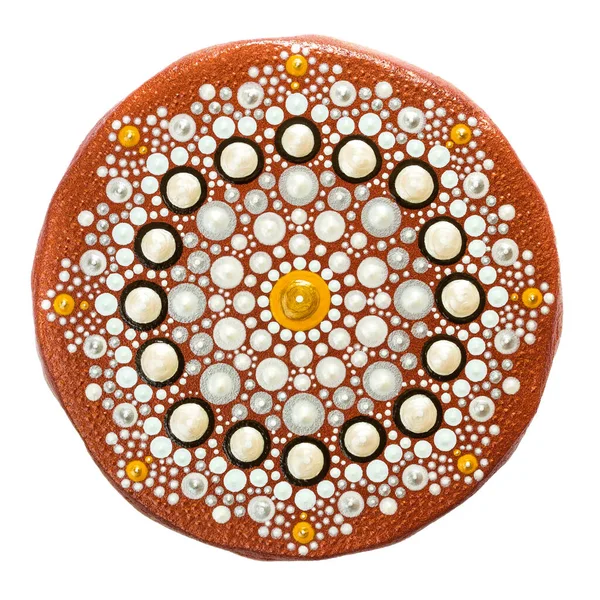 Mandala. Schilderkunst spotten. Dot art. — Stockfoto