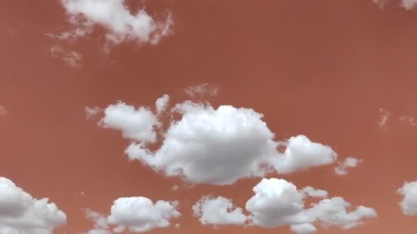 Nubes Filmadas Con Aceleración Final Minutos — Vídeo de stock