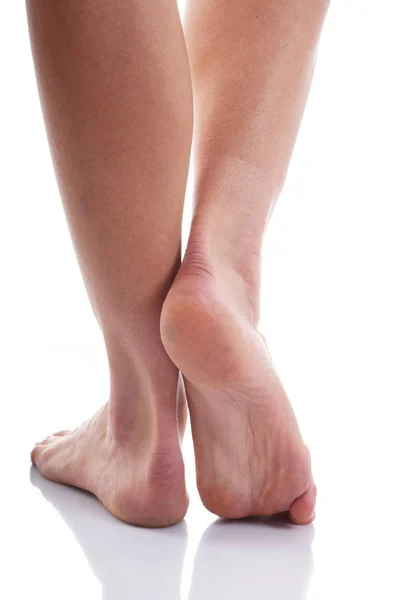 Cropped View Female Tired Feet — Stock Photo, Image