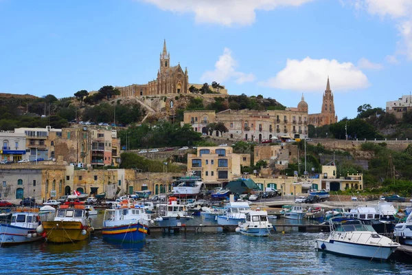 Valletta Malta Červen 2017 Lodě Lodě Přístavu Malta — Stock fotografie