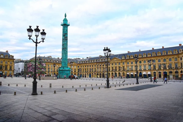 Paris Francja Sierpień 2018 Architektura Paryża Place Vendome Jeden Najsłynniejszych — Zdjęcie stockowe