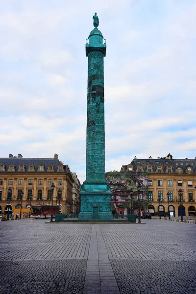 Paris França Agosto 2018 Arquitetura Paris Place Vendome Dos Famosos — Fotografia de Stock