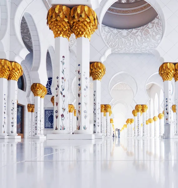 Abu Dhabi Eau Juin 2012 Mosquée Cheikh Zayed Grande Mosquée — Photo