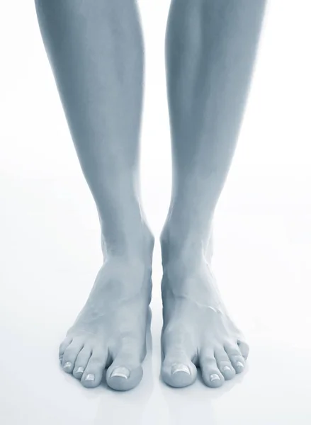 Widok Zmęczone Nogi Kobiet — Zdjęcie stockowe