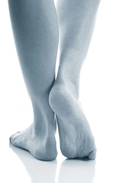 Blick Auf Müde Weibliche Beine — Stockfoto