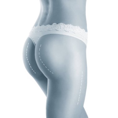 oklar çizim ile kadın bedeni