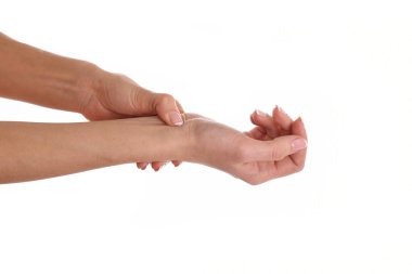 güzel eller ile Fransız manikür 