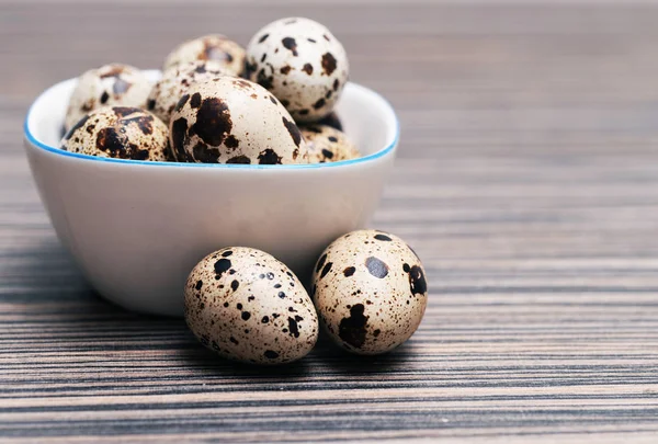 Huevos Codorniz Sobre Fondo Blanco — Foto de Stock