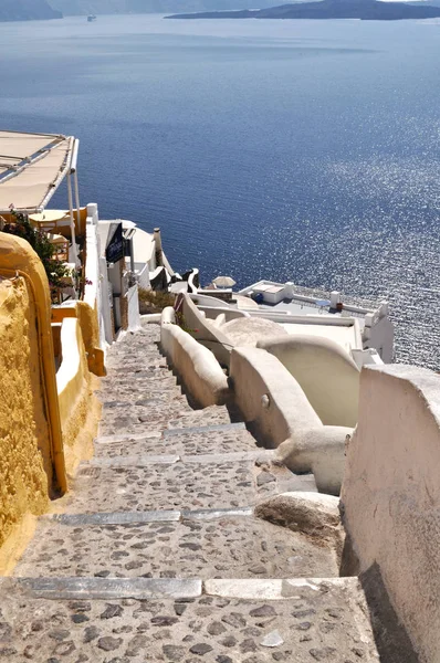 View Sea Oia Village Santorini Island Greece — Stock Photo, Image