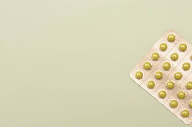 Haplarla beyaz kabarcıklar üstten görünüm