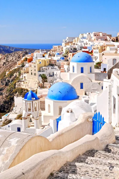 Arquitectura Blanca Isla Santorini Grecia —  Fotos de Stock