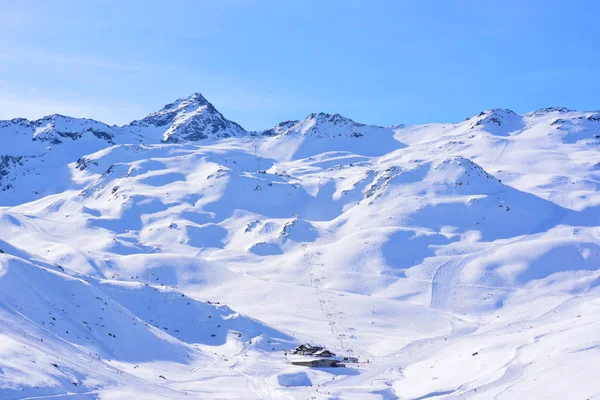 Pemandangan Val Thorens ski resort, Perancis — Foto Stok Gratis