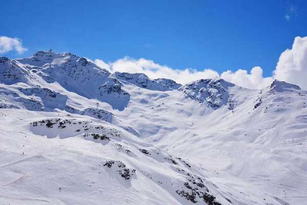 Alpii Înzăpeziți Peisaj Montan — Fotografie, imagine de stoc