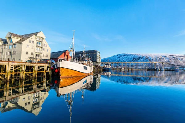 Belle Ville Tromso Dans Nord Norvège — Photo