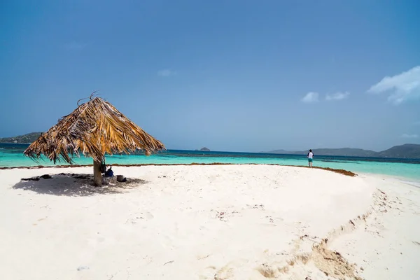 Belle Plage Tropicale Mer Des Caraïbes — Photo