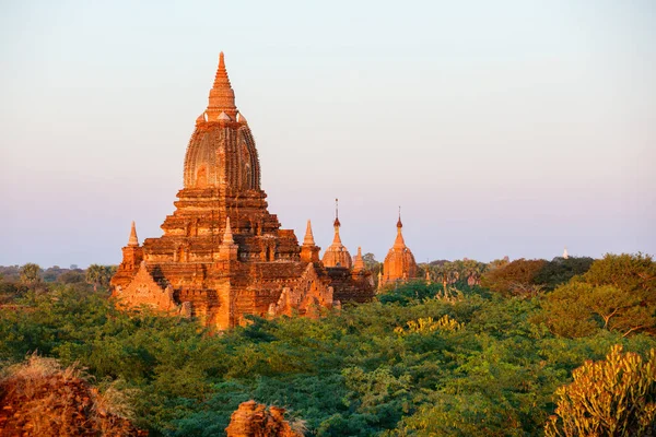 Superbe Vue Sur Paysage Pagode Bouddhiste Historique Bagan Myanmar — Photo