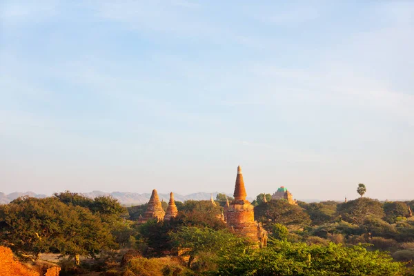 Superbe Vue Sur Paysage Avec Des Milliers Pagodes Stupas Bouddhistes — Photo