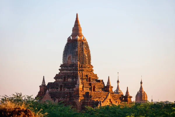 Fantastisk Liggande Historiska Buddhistiska Pagoden Bagan Myanmar — Stockfoto