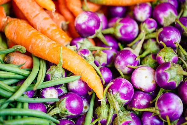 Fresh Organic Vegetables Outdoor Market — Stock Photo, Image