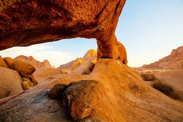 Damaraland Namibya Pitoresk Taş Kemerler Benzersiz Kaya Oluşumları Ile Spitzkoppe — Stok fotoğraf