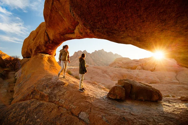 Damaraland Namibya Pitoresk Taş Kemerleri Eşsiz Kaya Oluşumları Ile Spitzkoppe — Stok fotoğraf