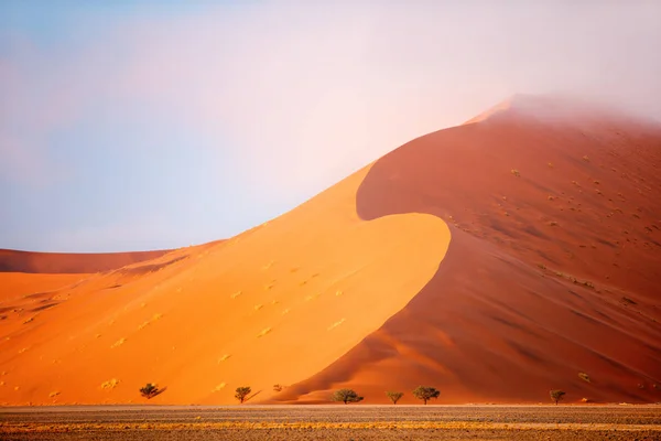 Belles Dunes Sable Rouge Sossusvlei Namibie — Photo