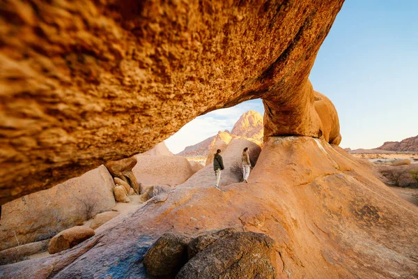 Damaraland Namibya Pitoresk Taş Kemerleri Eşsiz Kaya Oluşumları Ile Spitzkoppe — Stok fotoğraf