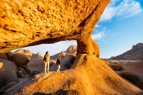 Damaraland Namibya Pitoresk Taş Kemerleri Eşsiz Kaya Oluşumları Ile Spitzkoppe — Stok fotoğraf