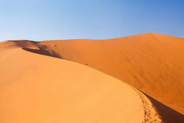 Vue Imprenable Sur Les Dunes Sable Rouge Deadvlei Namibie — Photo