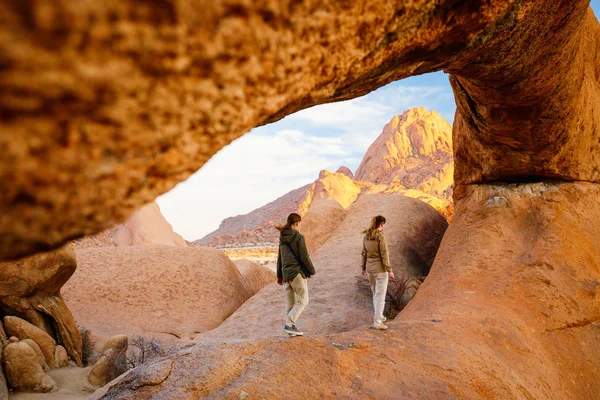 Damaraland Namibya Pitoresk Taş Kemerler Eşsiz Kaya Oluşumları Ile Spitzkoppe — Stok fotoğraf