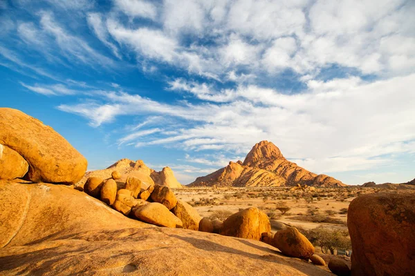Damaraland Namibya Pitoresk Taş Kemerler Benzersiz Kaya Oluşumları Ile Spitzkoppe — Stok fotoğraf