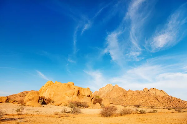 Bela Paisagem Área Spitzkoppe Com Formações Rochosas Únicas Damaraland Namíbia — Fotografia de Stock