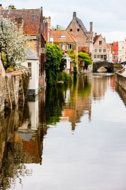 Bruges city in Belgium World Heritage Site of UNESCO clipart