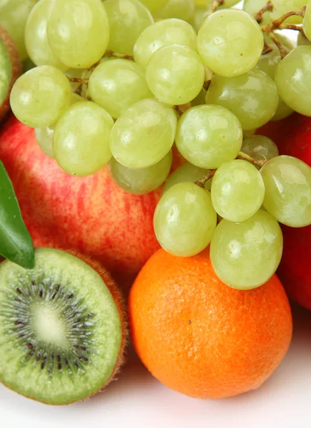 Uvas Granadas Manzanas Otras Frutas Para Alimentación —  Fotos de Stock