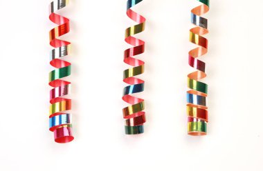 renkli yılan gibi ve beyaz arka plan