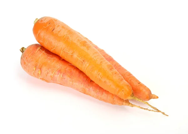 Fresh Carrots White Background — Stock Photo, Image