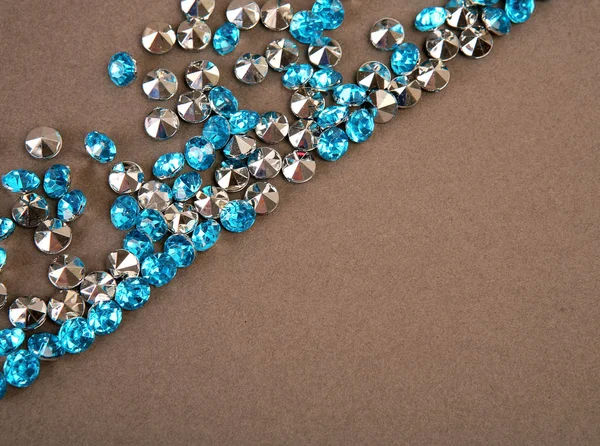 Dekorasyon Için Mavi Rhinestones — Stok fotoğraf