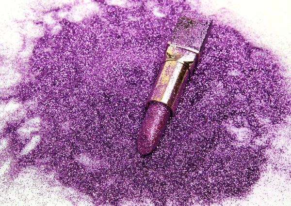 Women Lipstick Loose Powder Gloss — Stock Photo, Image