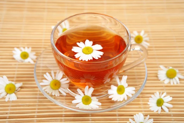 Tea Mug Chamomile Flowers — Stock Photo, Image