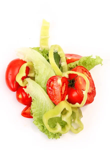 Verduras Maduras Cortadas Trozos —  Fotos de Stock