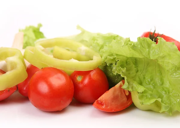 Verduras Maduras Cortadas Trozos —  Fotos de Stock