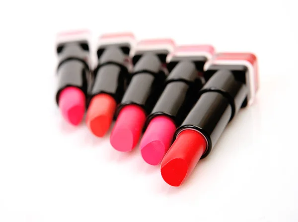 Colored Lipstick White Background — Stock Photo, Image