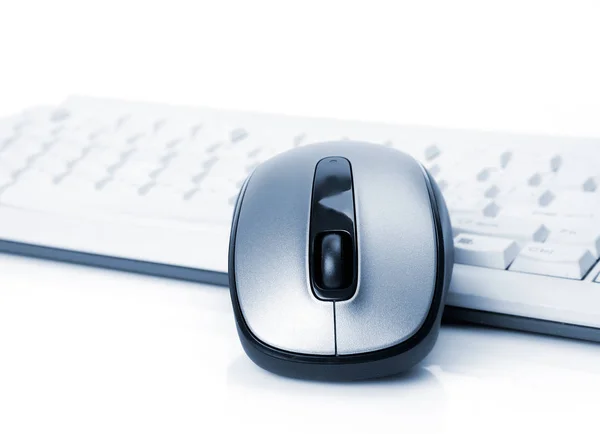 Teclado e mouse computador — Fotografia de Stock