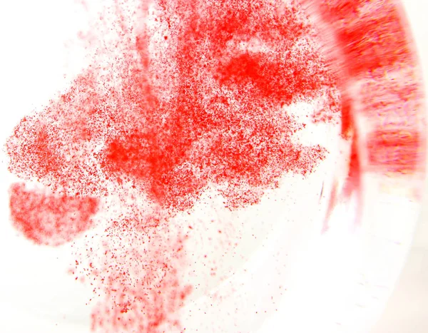 Kırmızı Renk Dokusu Suya Yayılıyor — Stok fotoğraf